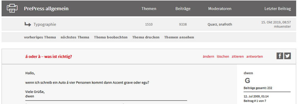 Kuriosum - die meist gefundenen Forenbeiträge bei HilfDirSelbst.ch hds1000